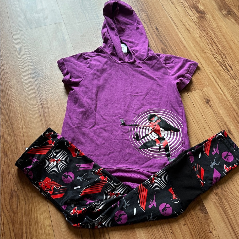Disney Girls Purple and Red‎ Incredibles set